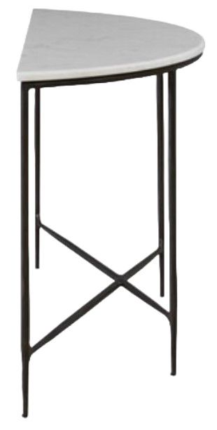 Bassett® Furniture Keswick Black Demilune Console Table-1