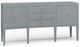 Elizabeth Ann Home Coolio Concave Blue Linen Wrapped Sideboard-0