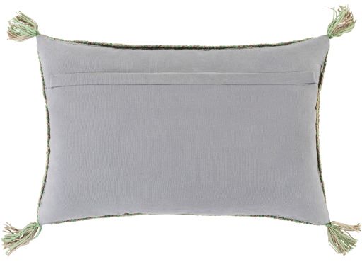 Surya Sabra Medium Gray 22"x14" Toss Pillow with Polyester Insert-1