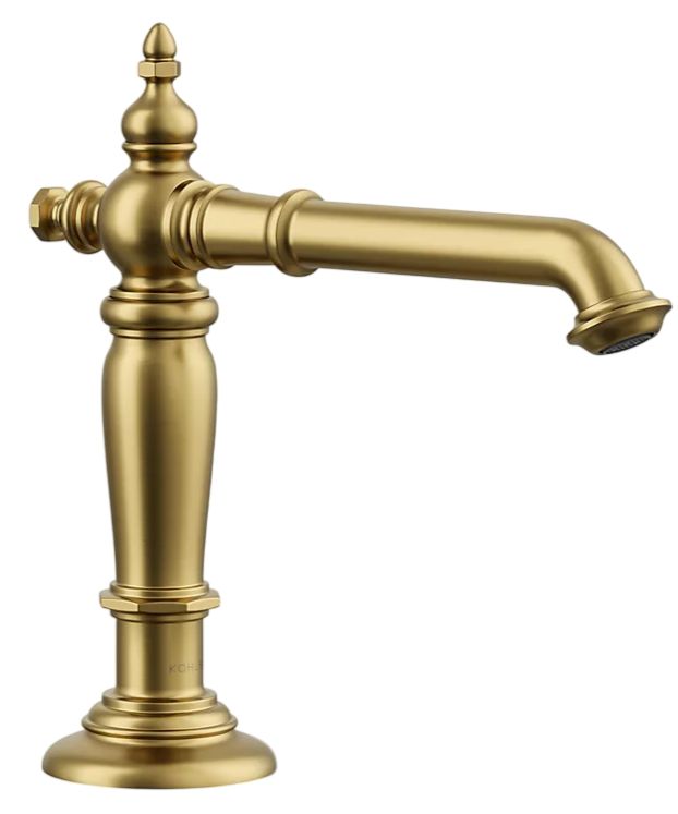 KOHLER® Artifacts® Vibrant Brushed Moderne Brass Bathroom Sink Faucet Spout with Column Design-0