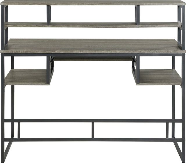 Coaster® Computer Desk With Keyboard Tray Weathered Taupe-0