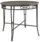 ACME Furniture Landis Oak Counter Dining Table with Gunmetal Base-0