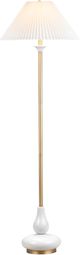 Crestview Collection Wesley White/Gold Floor Lamp-1