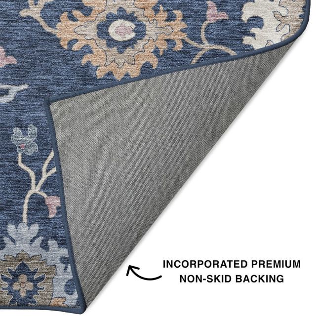 Dalyn™ Rug Company Hatay HY4 Navy 5'x8' Area Rug-2
