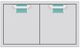 Aspire By Hestan® AEAD Series 36" Bora Bora Double Access Doors-0