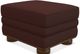La-Z-Boy® Pembroke Redwood Ottoman with Brass Nailhead Trim-1
