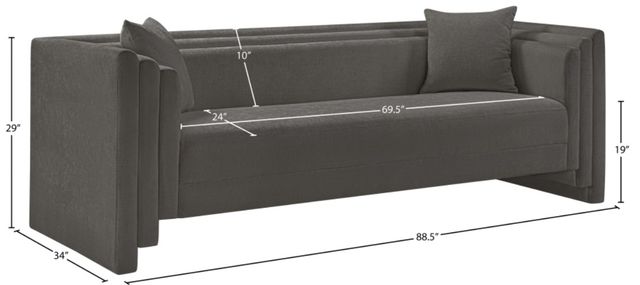 Meridian Furniture Everett Grey Sofa-3
