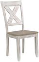 Winners Only® Prescott Brown/White X-Back Dining Side Chair-0