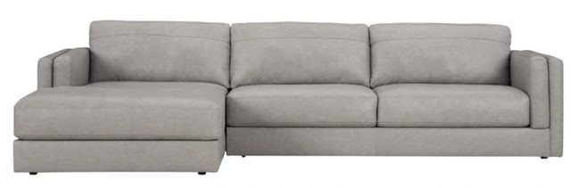 Signature Design by Ashley® Amiata 2-Piece Glacier Left-Arm Facing Chaise Sectional-0
