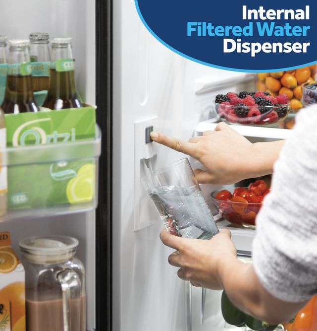 GE® Series 33" 24.7 Cu. Ft. Slate French Door Refrigerator with Internal Water Dispenser-2