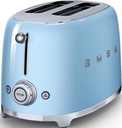 Smeg 50's Retro Style Pastel Blue 2 Slice Toaster