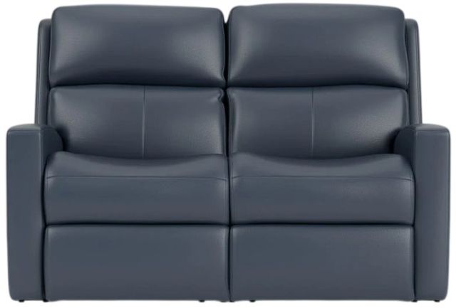 Flexsteel® Customizable Catalina Leather Power Reclining Loveseat with Power Headrest-3