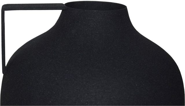 Renwil® Roove Set of 2 Textured Matt Black Vases-3
