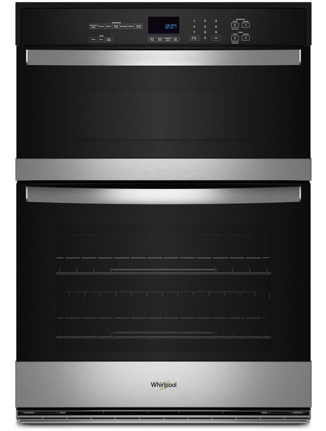 Whirlpool® 30" Stainless Steel Oven/Micro Combo Electric Wall Oven 