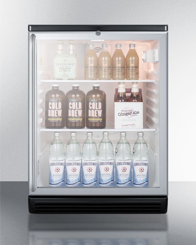 Summit® Commercial Series 5.5 Cu. Ft. Stainless Steel Beverage Center-1