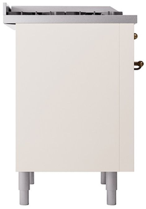 Ilve® Nostalgie II Series 36" Antique White Pro Style Dual Fuel Range-3