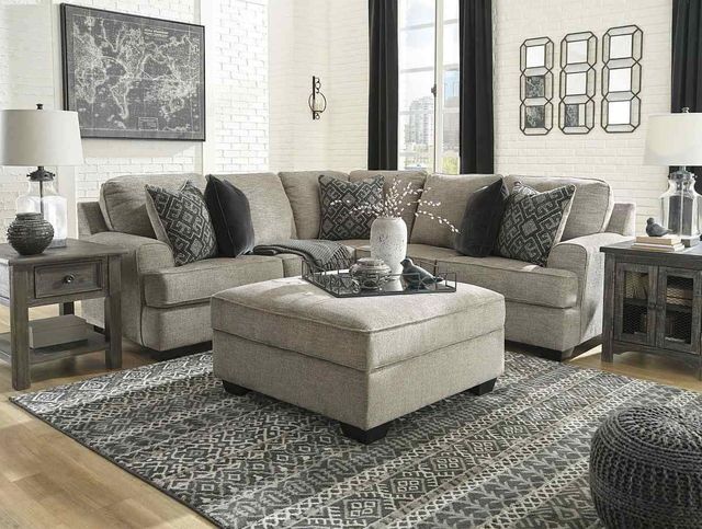 Signature Design by Ashley® Bovarian 2-Piece Stone Sectional with Ottoman Set-3