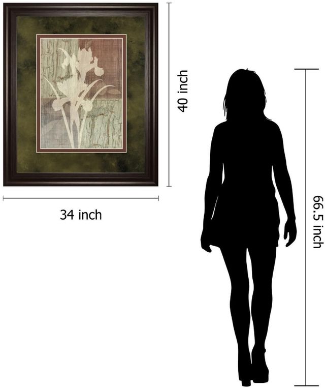 Classy Living Various Iris Silhouette 34"W Wall Art-2