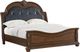 Elements International Cadenza Black/Brown King Upholstered Panel Bed-0
