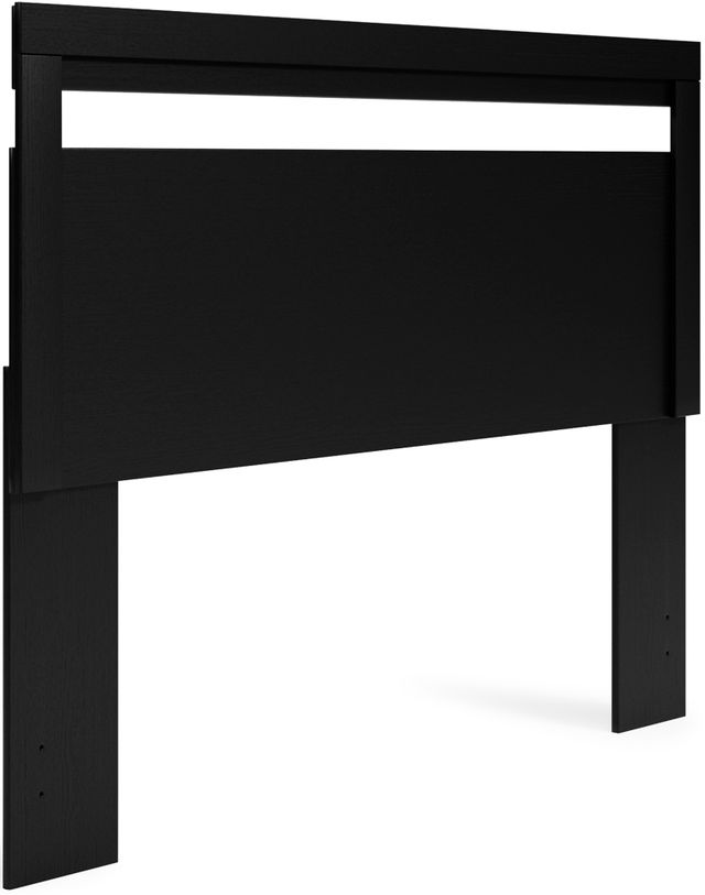 Signature Design by Ashley® Finch 4-Piece Black Queen Panel Headboard Bed Set-1