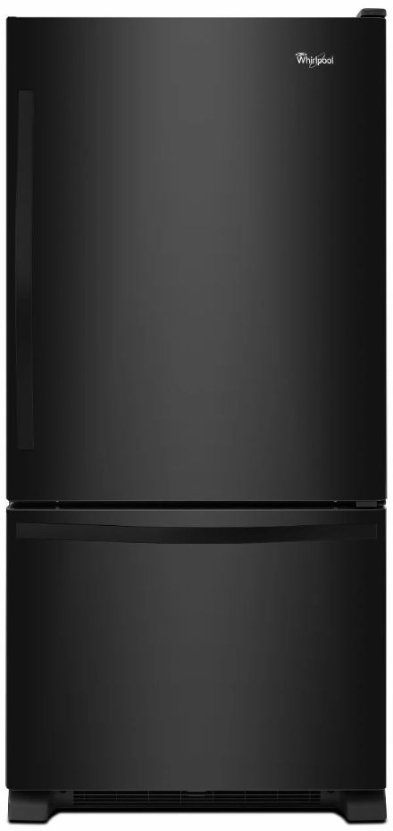 Whirlpool® Gold® 33" 22.1 Cu. Ft. Black Bottom Freezer Refrigerator with SpillGuard™ Glass Shelves-0