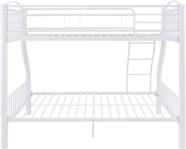 Powell® Heavy White Twin Over Full Bunk Bed-3
