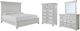 Benchcraft® Kanwyn 4-Piece Whitewash Queen Panel Bed Set-0