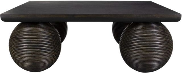 Uttermost® Kasson Distressed Black Coffee Table-3