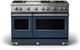 Viking® 5 Series 48" Slate Blue and Stainless Steel Freestanding Double Oven Gas Range-0