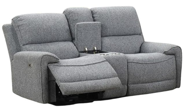 Furniture of America® Morcote Gray Power Reclining Loveseat-0