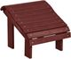 C R Plastic Burgundy Premium Footstool-0