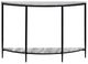 Crestview Collection Arc Gray Console Table with Black Base -1