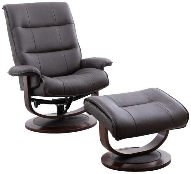 Parker House® Knight 2-Piece Chocolate Swivel Chair and Ottoman Set-0
