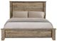 International Furniture Direct Teak Ivory Queen Panel Bed-0