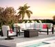 Homecrest™ Outdoor Living Customizable Blair Slip Cover Aluminum/Fabric Outdoor Swivel Rocker Chat Chair-2