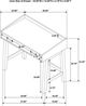 Coaster® Fabian Light Brown Computer Desk with Keyboard Drawer-2