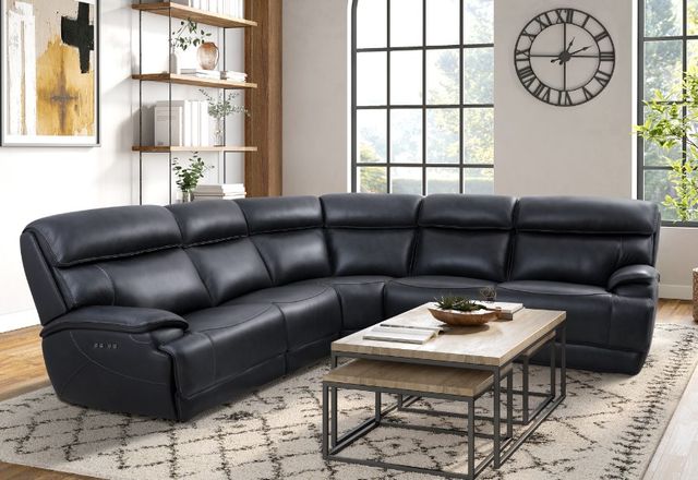 Parker House® Forum 7-Piece Blueberry Power Reclining Sectional-4