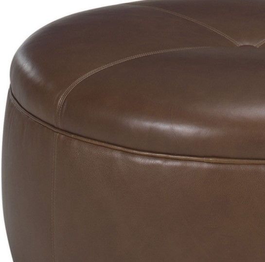 Lexington Home Customizable Leather Reid Ottoman-1