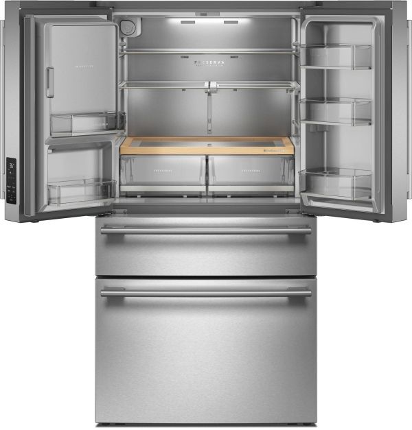 KitchenAid® 36" 29.5 Cu. Ft. PrintShield Stainless Steel French Door Refrigerator with Exterior Water and Ice Dispenser-1