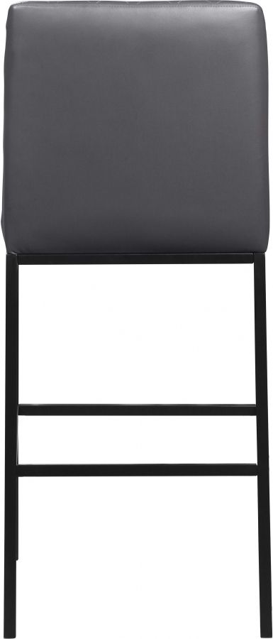 Meridian Furniture Bryce Grey Faux Leather Stool-2