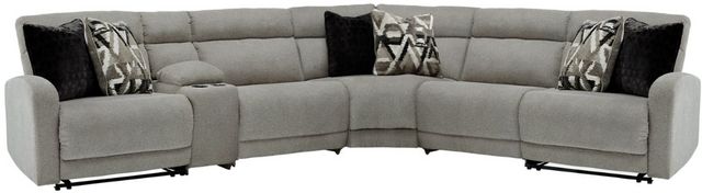 Signature Design by Ashley® Colleyville 6-Piece Stone L-Shape Power Reclining Sectional