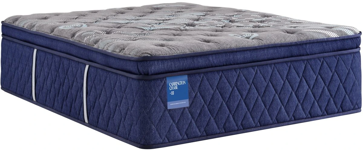 Sealy® Carrington Chase Spring Midnight Cove 14" Innerspring Soft Euro Pillow Top Split California King Mattress, Includes 2 Pieces