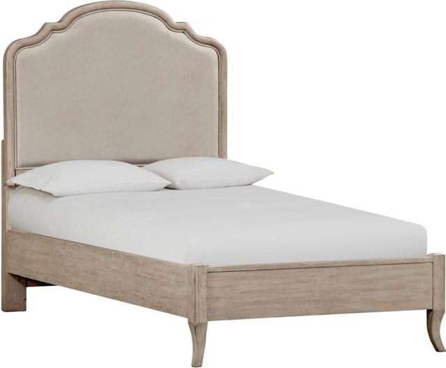 aspenhome® Provence Linen Youth Full Upholstered Panel Bed-0