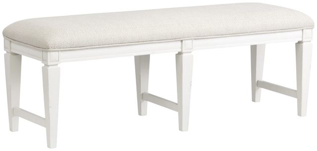 Magnussen Home® Willowbrook Egg Shell White/Natural Upholstered Bench-0