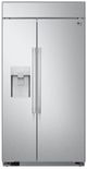 LG Studio 42 in. 25.6 Cu. Ft. Stainless Steel Counter Depth Side By Side Refrigerator-0