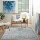 Nourison Home™ Elation Ivory Blue 5'x7' Area Rug-1