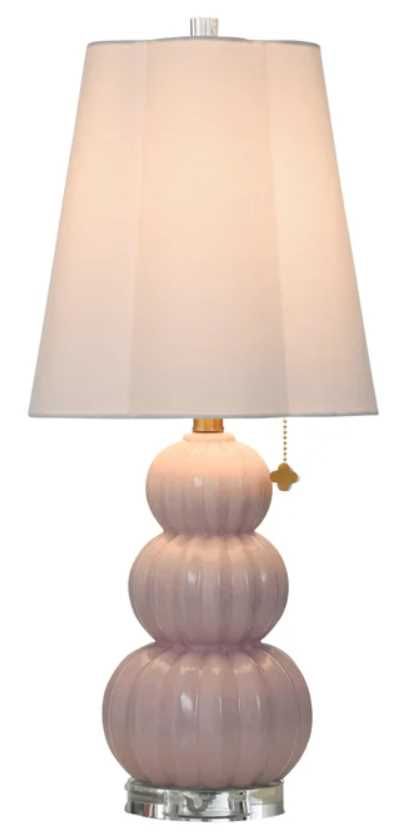 Stylecraft Ophelia Pink Peony 26" Table Lamp-1