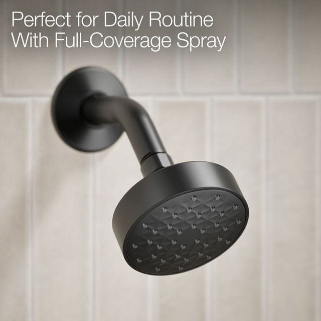 KOHLER® Pitch® Rite-Temp® Matte Black 2.5 GPM Bath and Shower Trim Kit with Push-Button Diverter-3