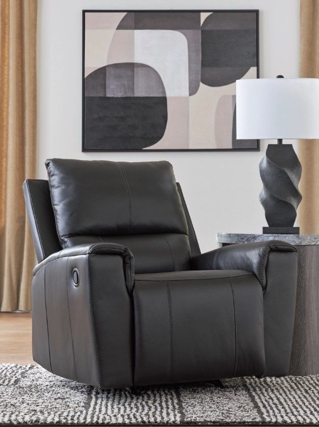 Signature Design by Ashley® Danemere Black Manual Rocker Recliner-4