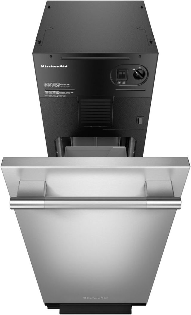 KitchenAid® 15" Stainless Steel Built-In Trash Compactor with Built-In Odor Management System-1